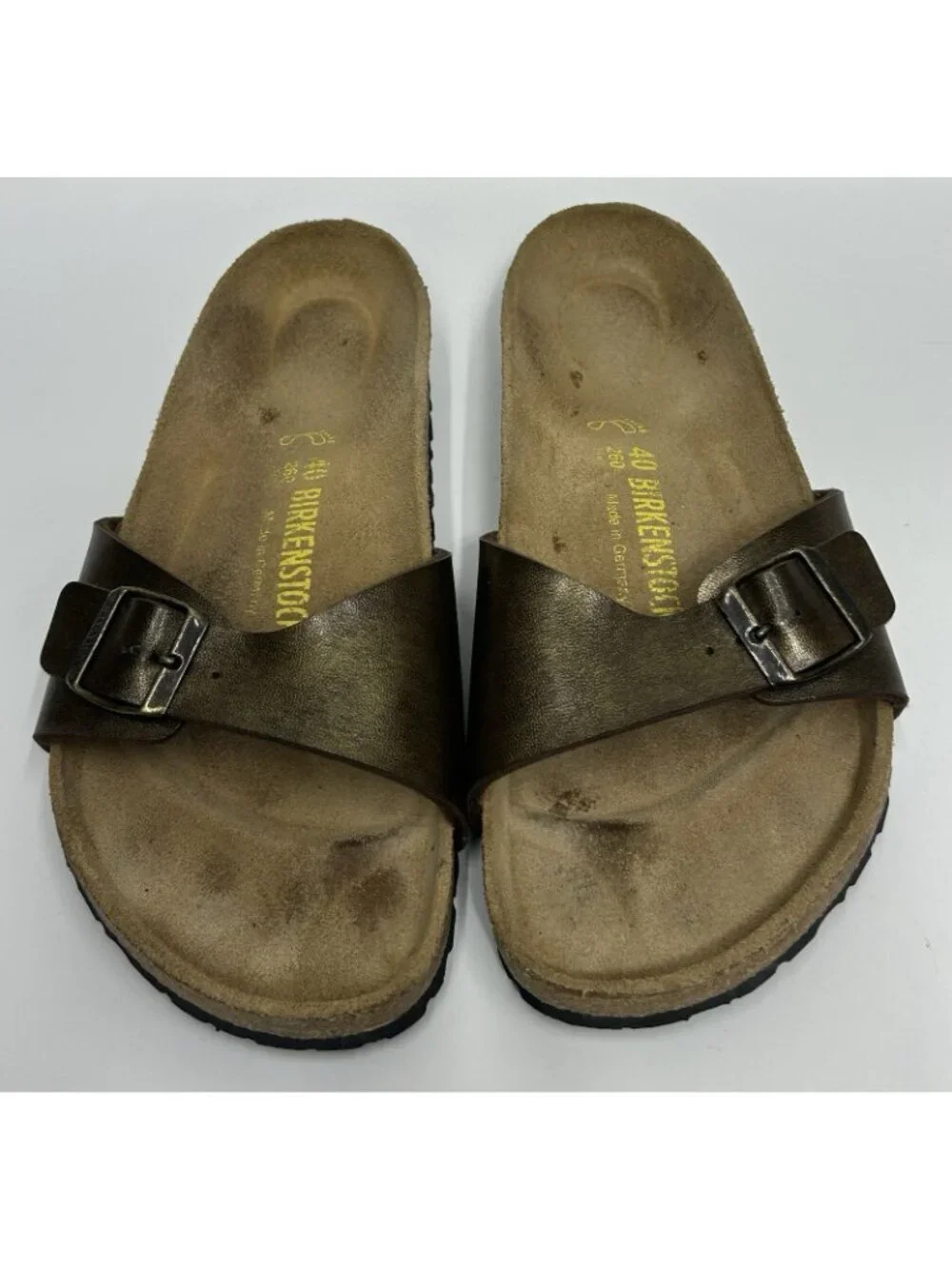 Birkenstock Madrid Birko-Flor Women's Sandals EU 40 (US 9-9.5) Metallic Bronze